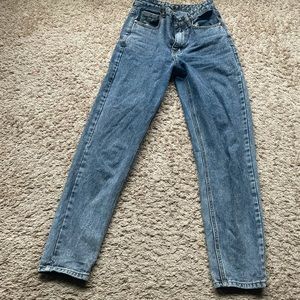 Medium Wash High Waisted Mom Jeans